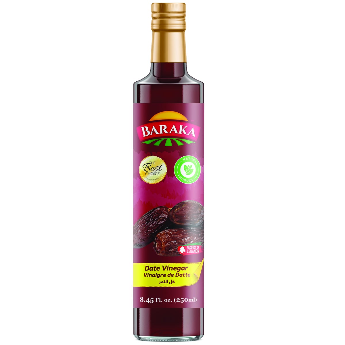 Date Vinegar "Baraka" 8.45 Fl Oz  x 12